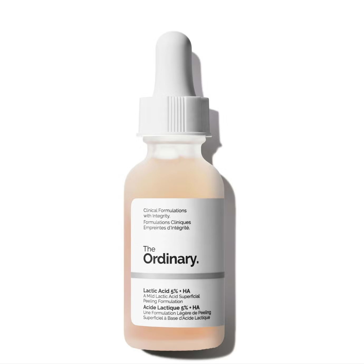 Luxury Skincare Brands - 乳酸5% + HA 2% 30ml フェイスセラムは、穏やかな角質除去、表皮ピーリング処方で、外観と色素沈着を改善します。