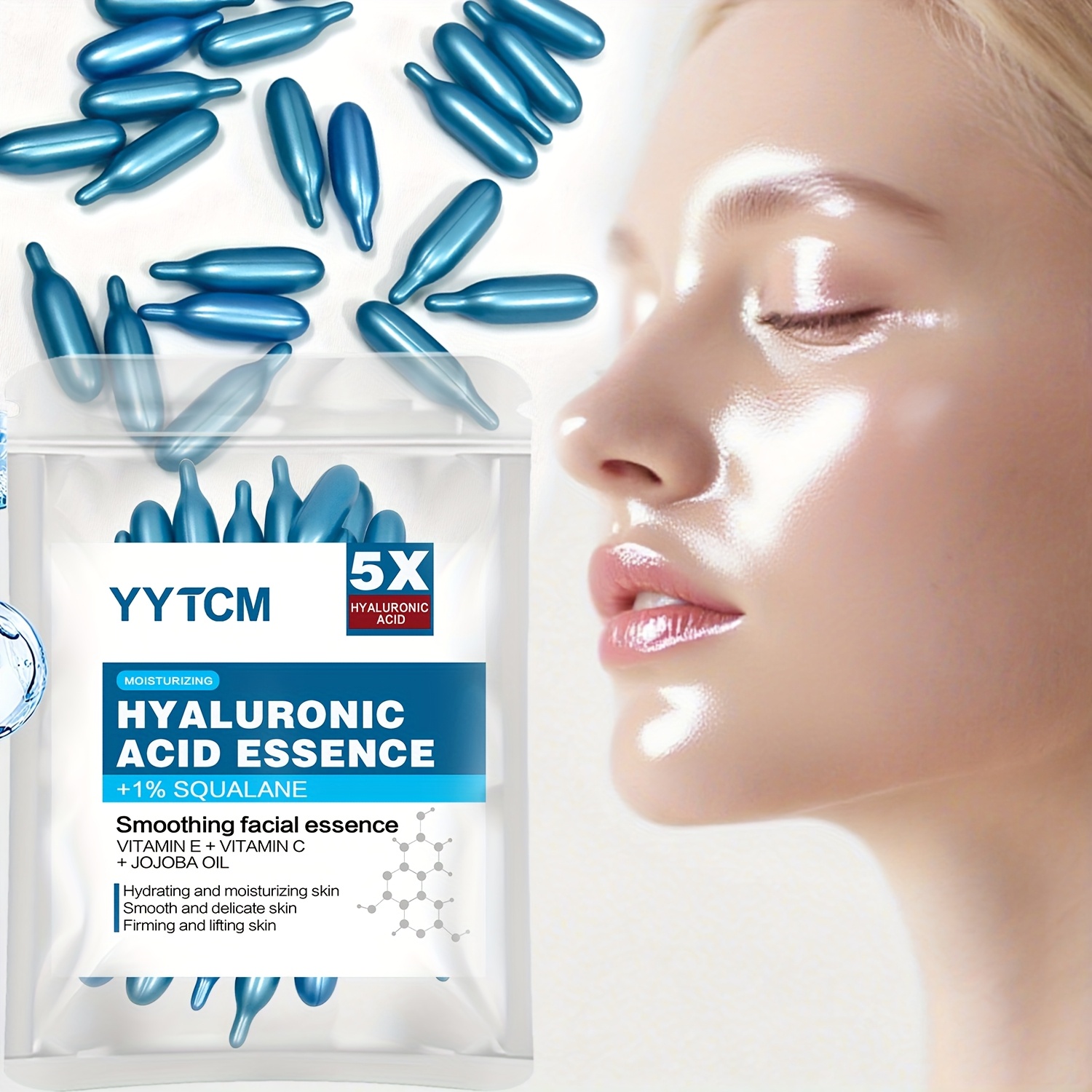 ヒアルロン酸ディープモイスチャライジングカプセルエッセンス、 - Luxury Skincare Brands のレビューと価格